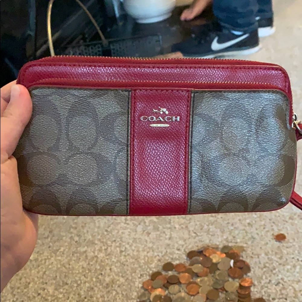 Classic Coach Wristlet